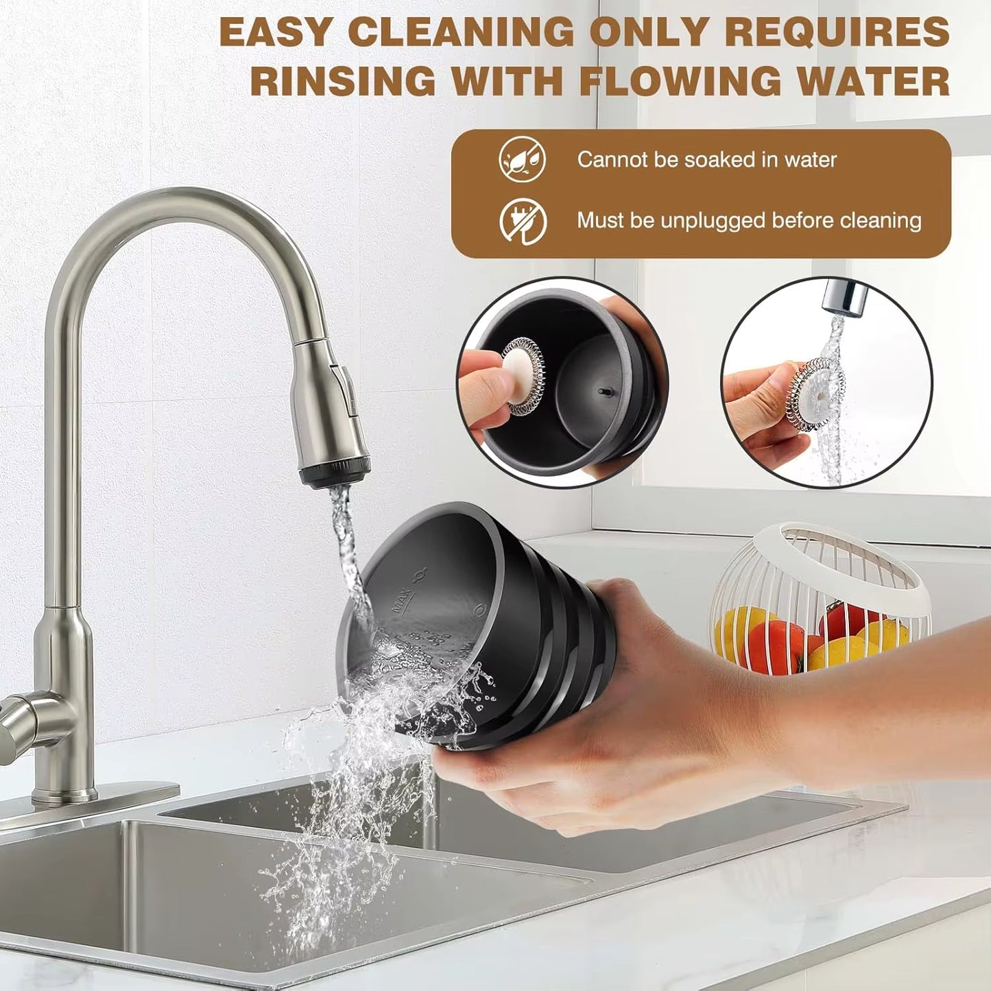 Milk Frother, Milk Frother Electric, Automatic Milk Frothers, Milk Steamer, Milk Heater and Warmer, 600Ml Capacity